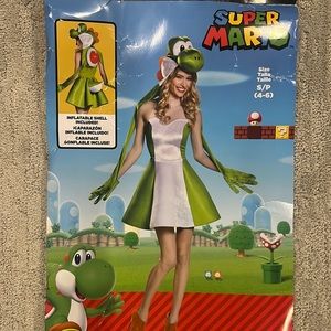 Super Mario Yoshi Women’s Costume, Size Small (4-6)
